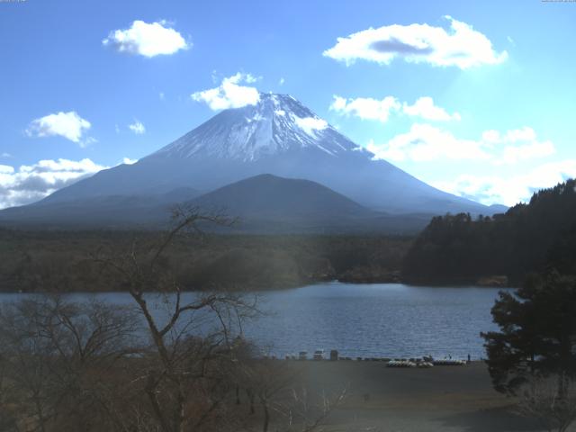 精進湖からの富士山