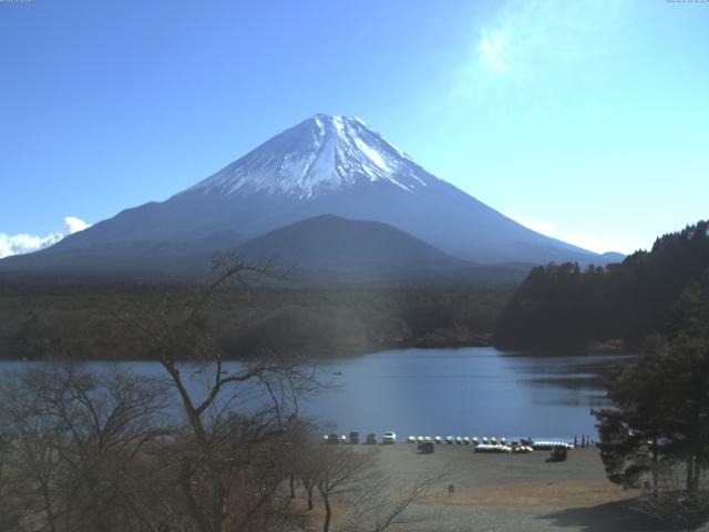 精進湖からの富士山