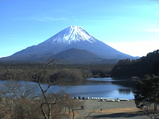 精進湖からの富士山