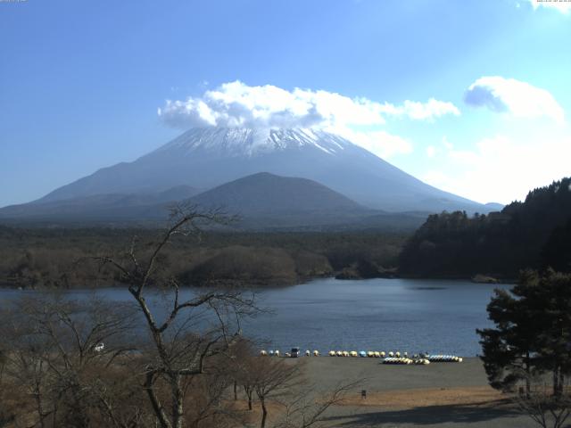 精進湖からの富士山