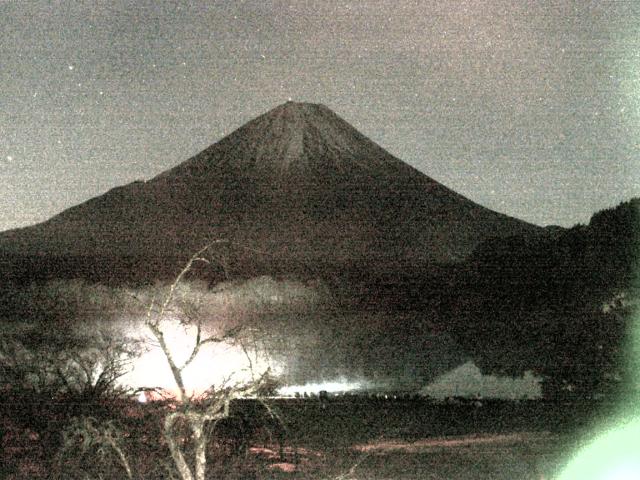 精進湖からの富士山