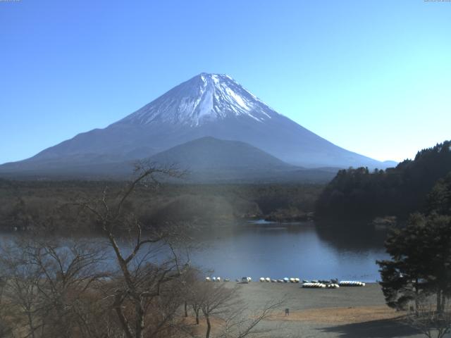 精進湖からの富士山