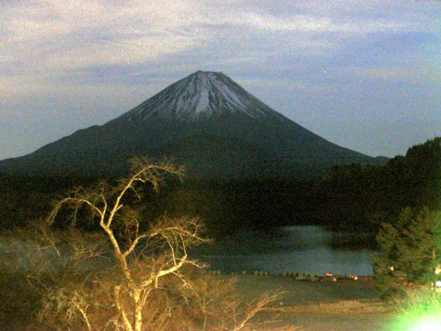 精進湖からの富士山