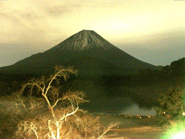 精進湖からの富士山