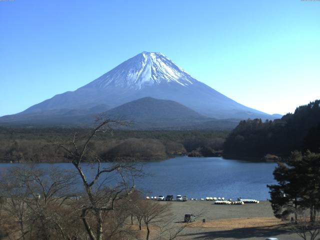 精進湖からの富士山