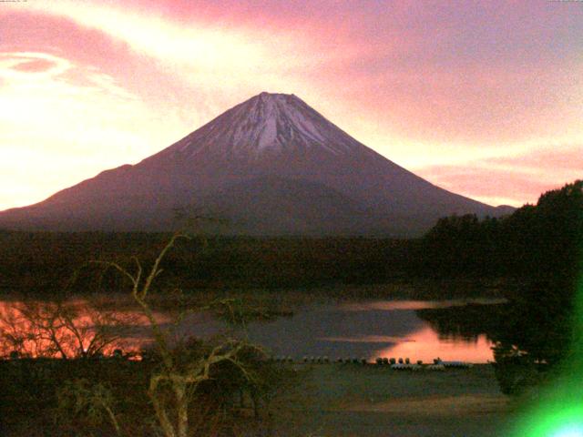 精進湖からの富士山