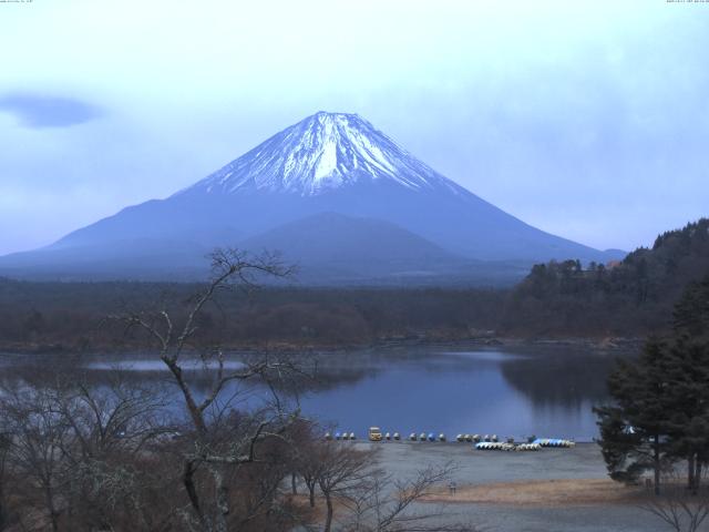 精進湖からの富士山