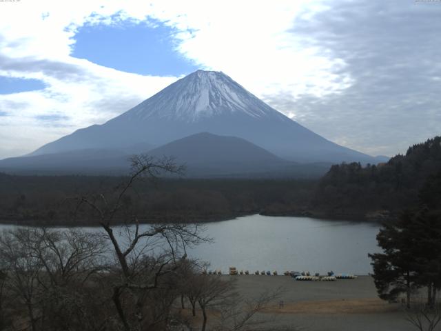 精進湖からの富士山