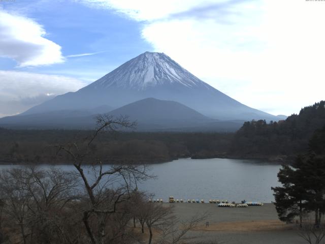 精進湖からの富士山