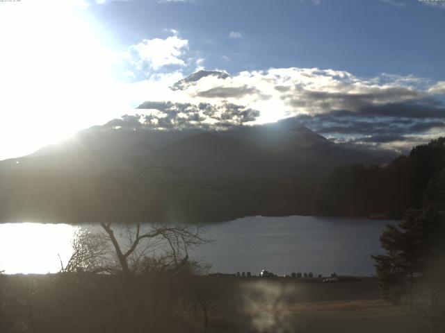 精進湖からの富士山