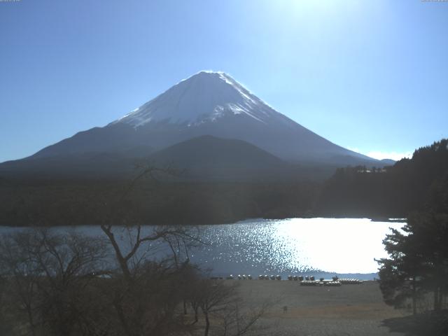 精進湖からの富士山