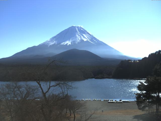 精進湖からの富士山