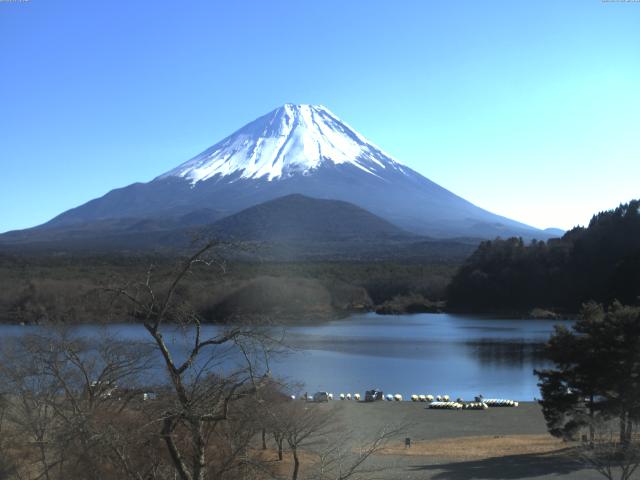 精進湖からの富士山