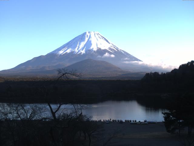 精進湖からの富士山