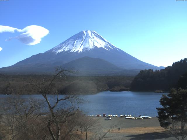 精進湖からの富士山