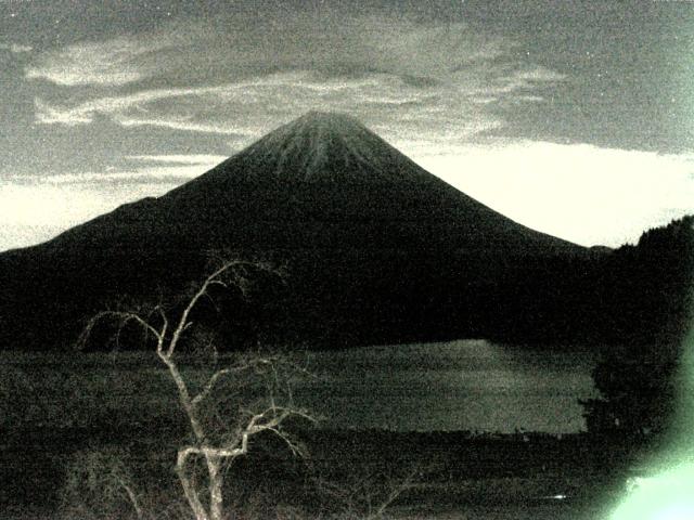 精進湖からの富士山