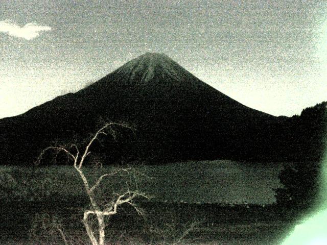 精進湖からの富士山