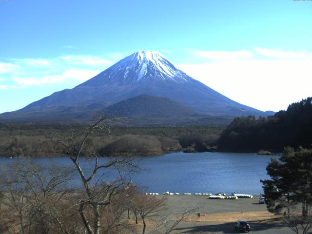 精進湖からの富士山