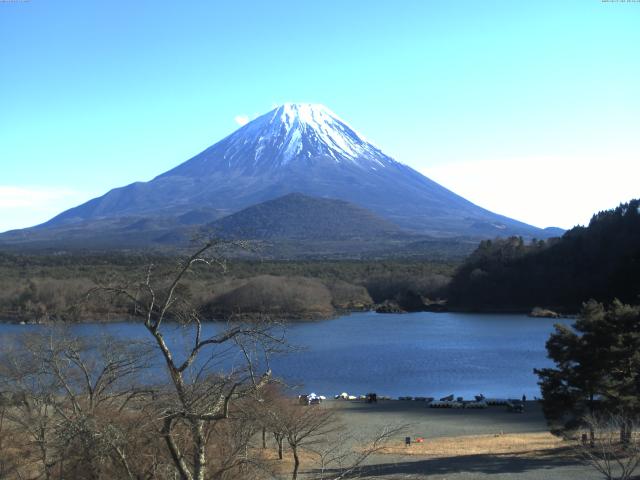 精進湖からの富士山