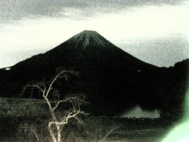 精進湖からの富士山