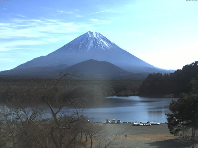 精進湖からの富士山