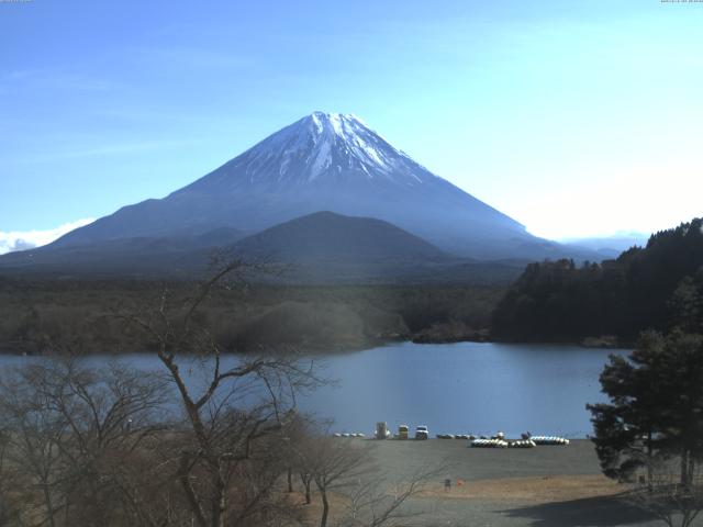 精進湖からの富士山