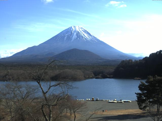 精進湖からの富士山