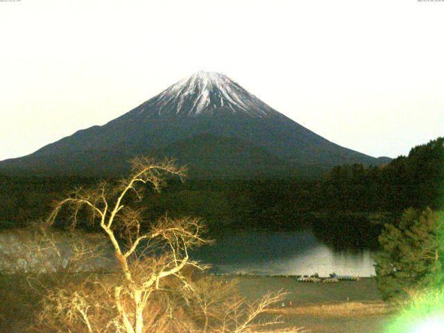 精進湖からの富士山