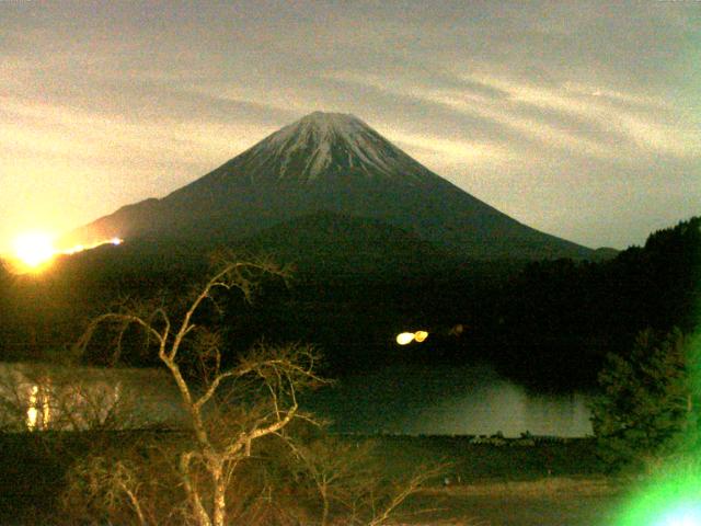 精進湖からの富士山