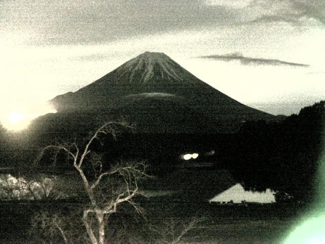 精進湖からの富士山