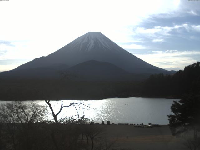 精進湖からの富士山