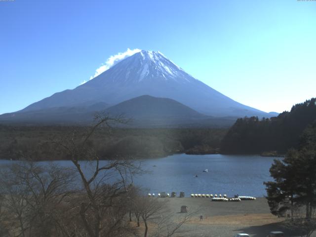 精進湖からの富士山