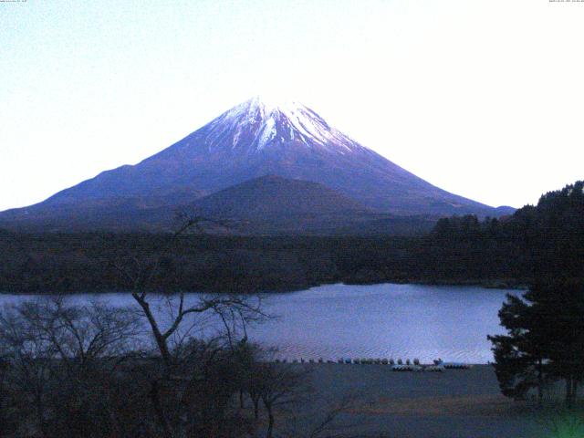 精進湖からの富士山