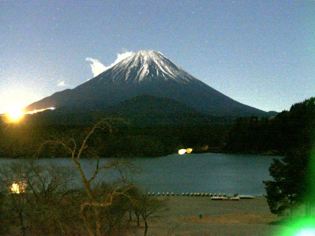 精進湖からの富士山