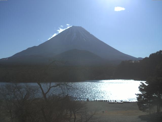 精進湖からの富士山