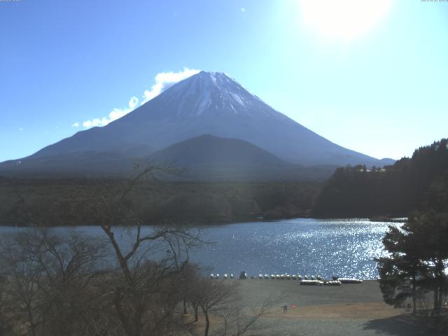 精進湖からの富士山