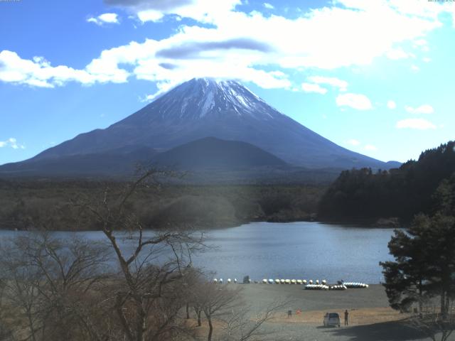 精進湖からの富士山