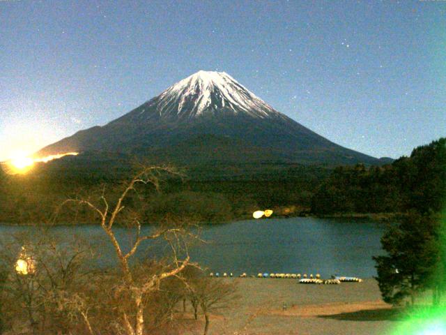 精進湖からの富士山