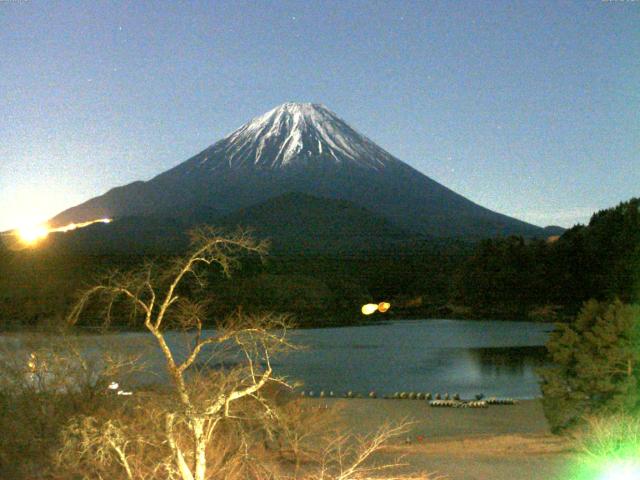 精進湖からの富士山