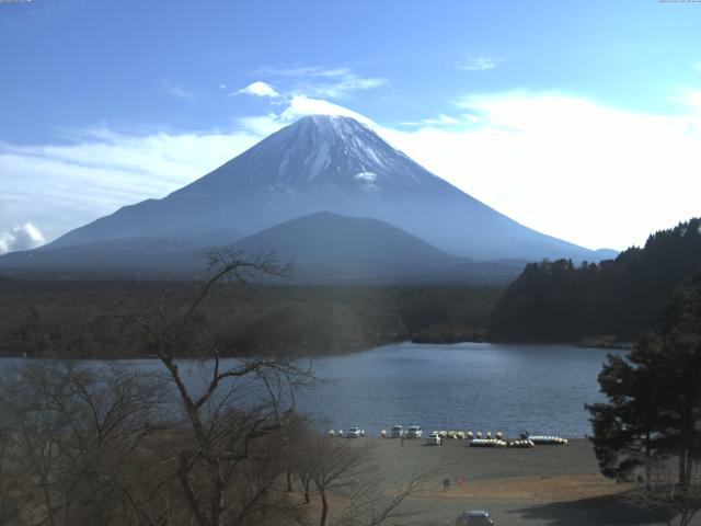 精進湖からの富士山