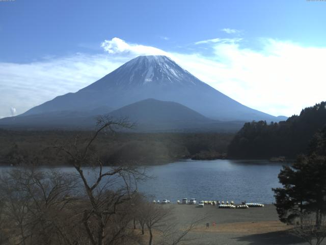 精進湖からの富士山