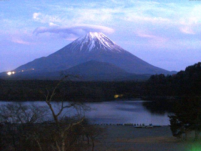 精進湖からの富士山