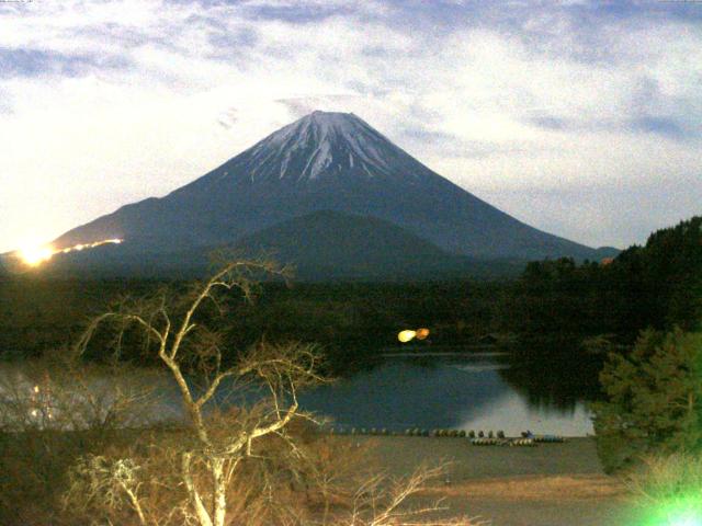 精進湖からの富士山