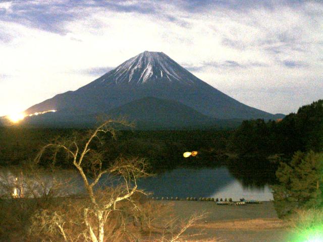 精進湖からの富士山