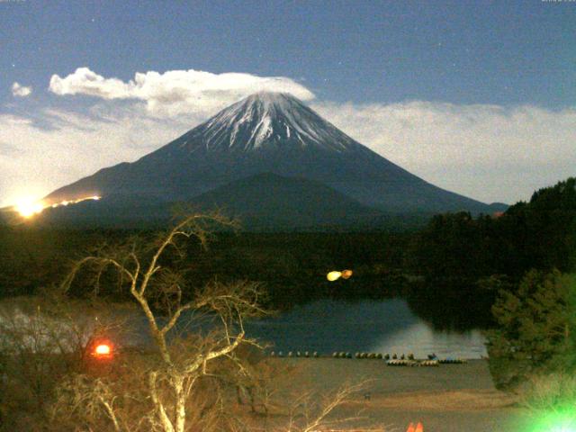 精進湖からの富士山