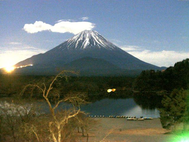 精進湖からの富士山