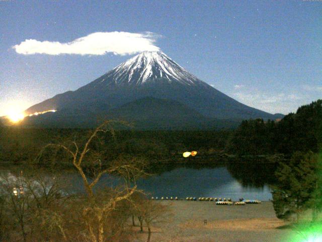 精進湖からの富士山