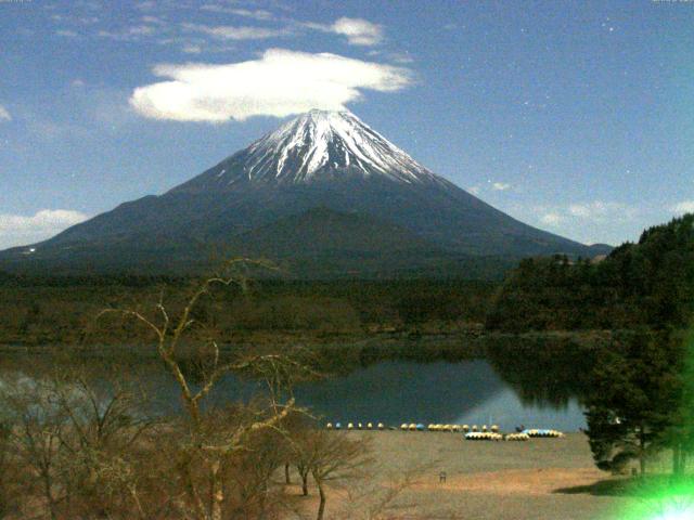 精進湖からの富士山