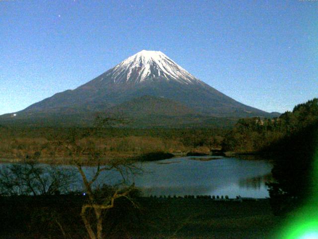 精進湖からの富士山