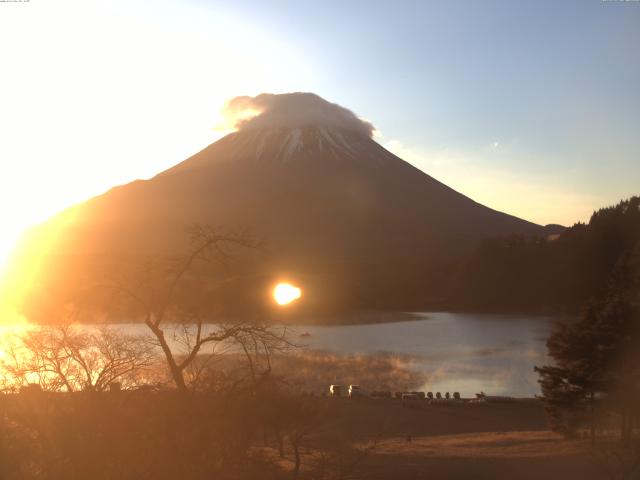 精進湖からの富士山